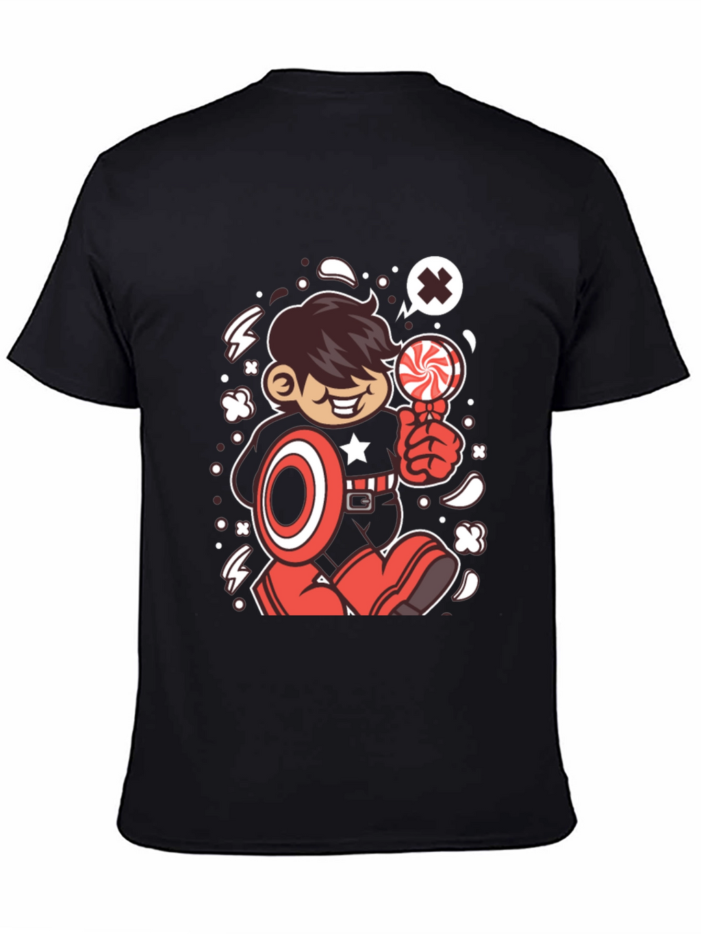 Cartoon Superhero T-Shirt