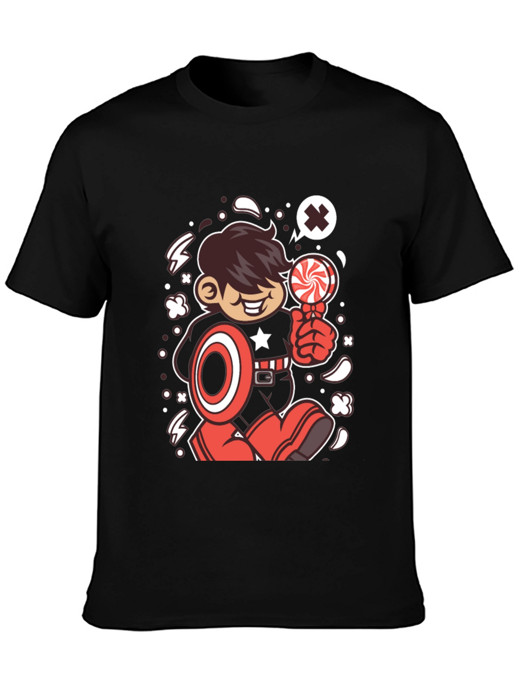 Cartoon Superhero T-Shirt