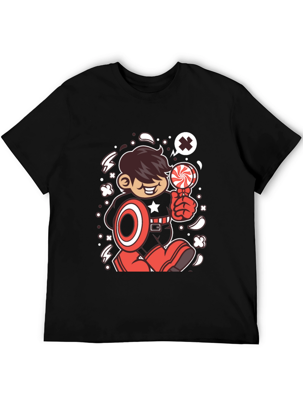 Cartoon Superhero T-Shirt