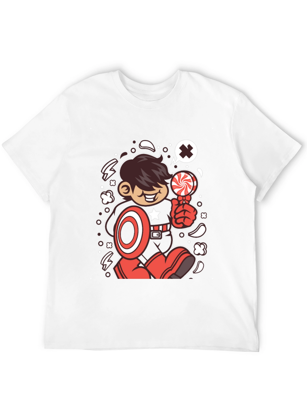 Cartoon Superhero T-Shirt