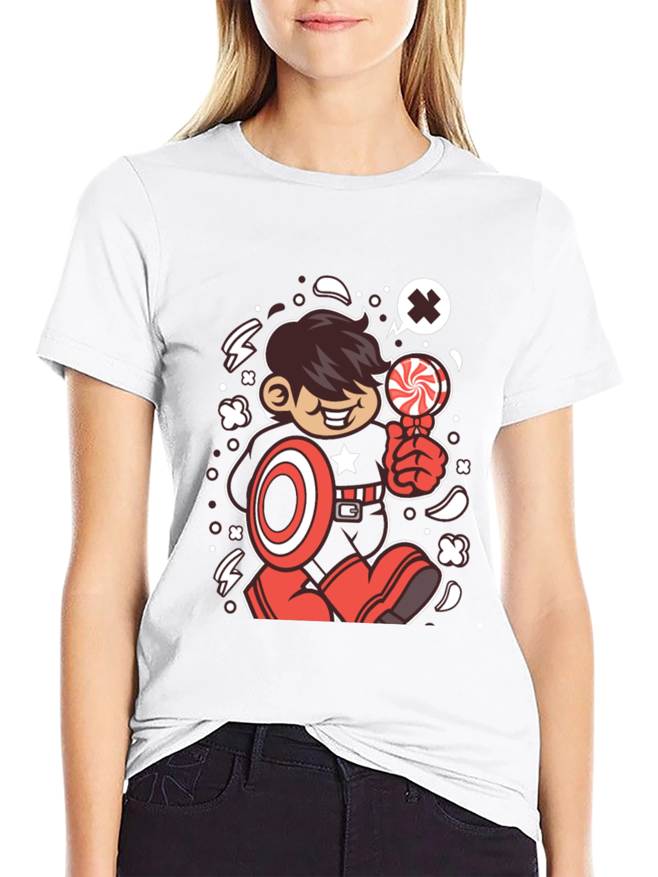 Cartoon Superhero T-Shirt