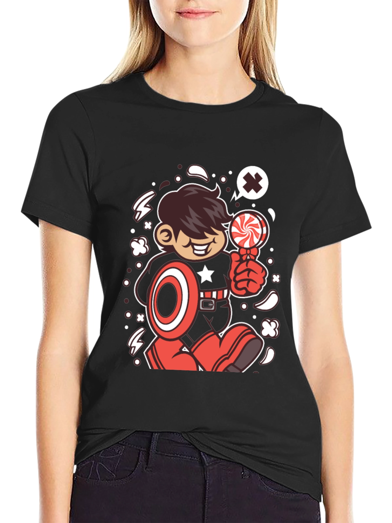 Cartoon Superhero T-Shirt