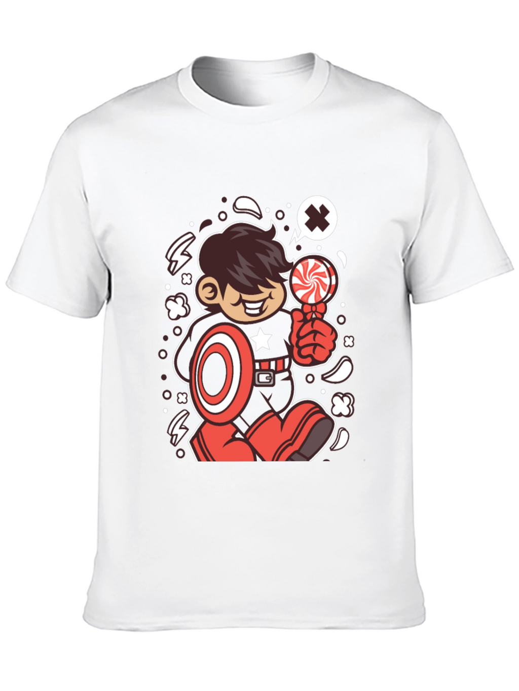 Cartoon Superhero T-Shirt