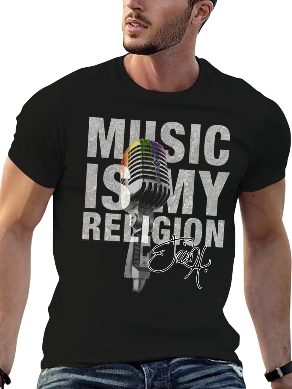 Music is My Religion Graphic T-Shirt