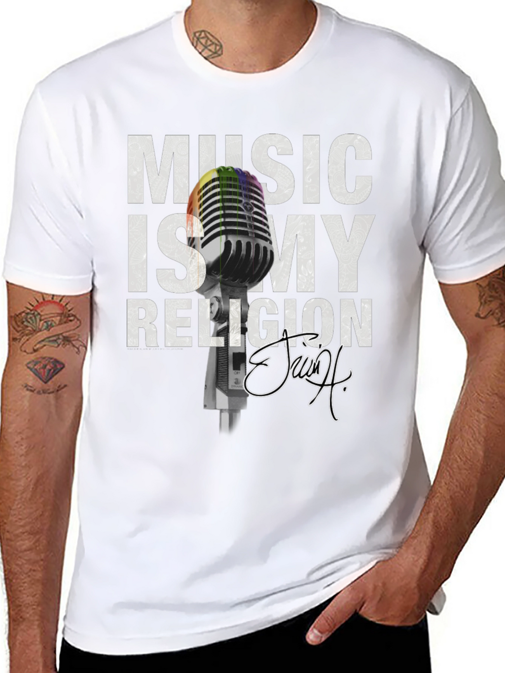 Music is My Religion Graphic T-Shirt