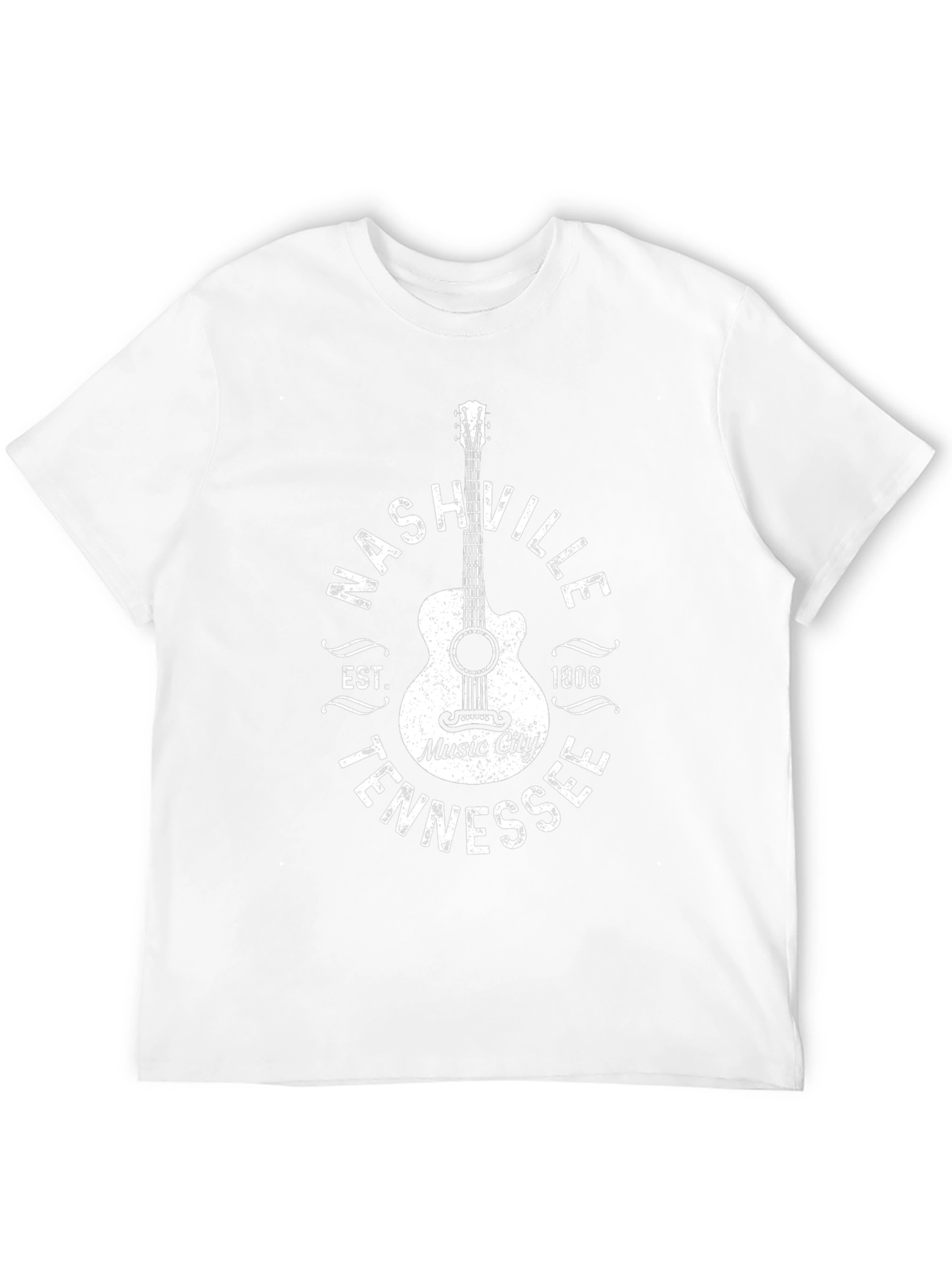 Nashville Tennessee Music City Guitar T-Shirt