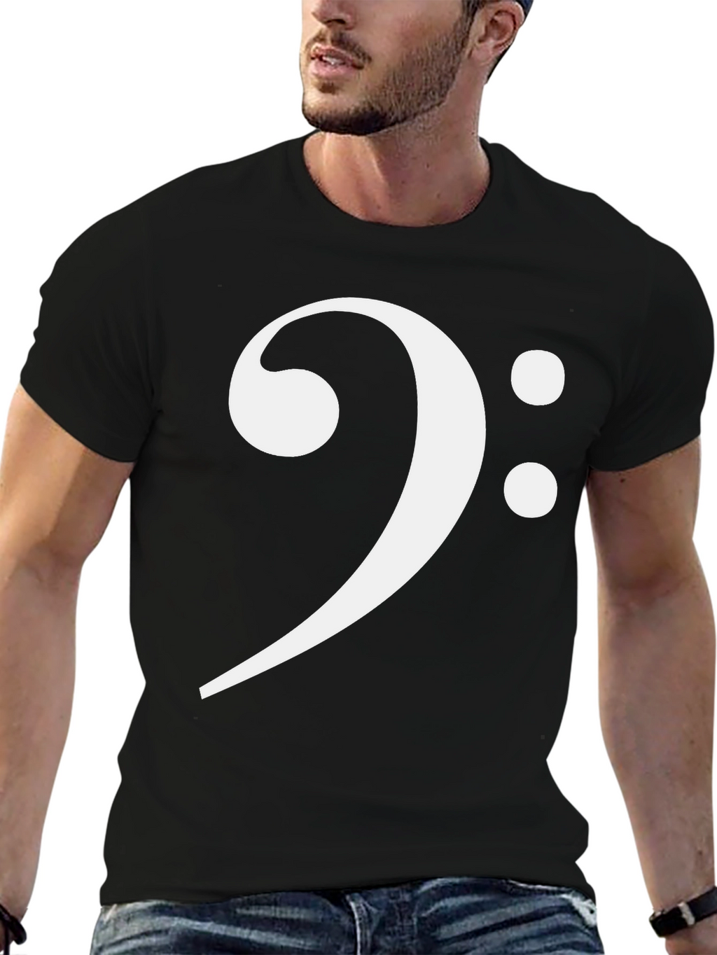 Bass Clef T-Shirt - Music Lover Tee