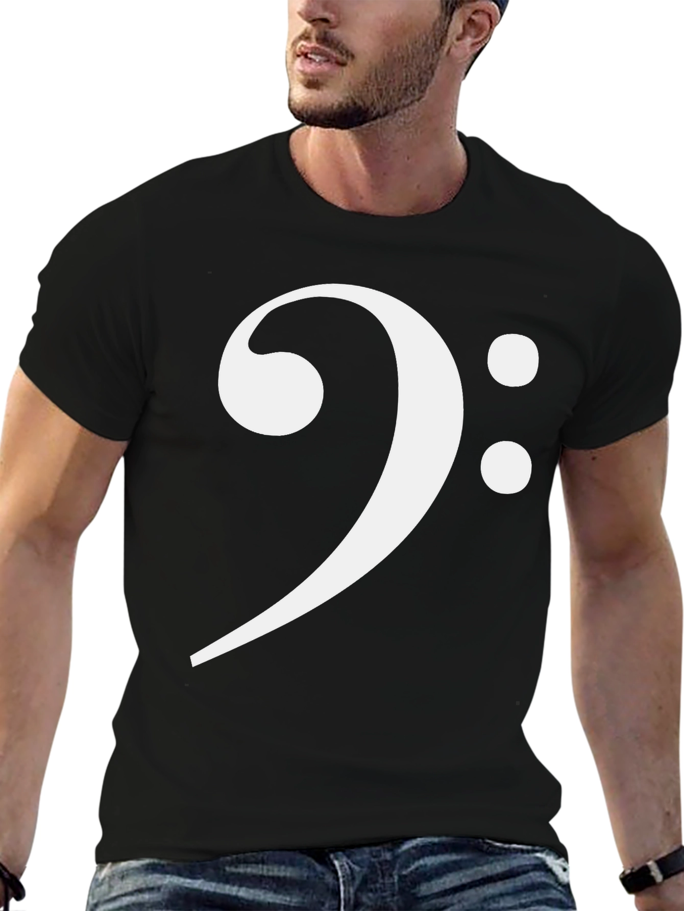 Bass Clef T-Shirt - Music Lover Tee