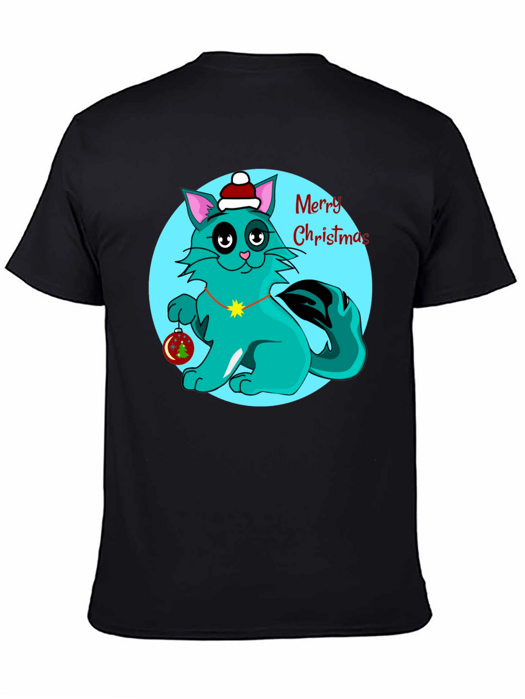 Christmas Cat T-Shirt Holiday Tee