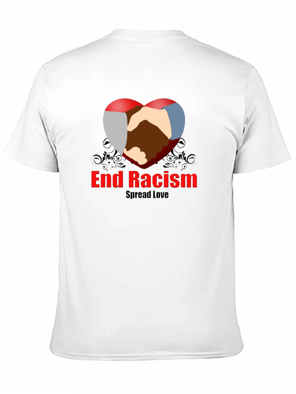 End Racism Spread Love Graphic T-Shirt