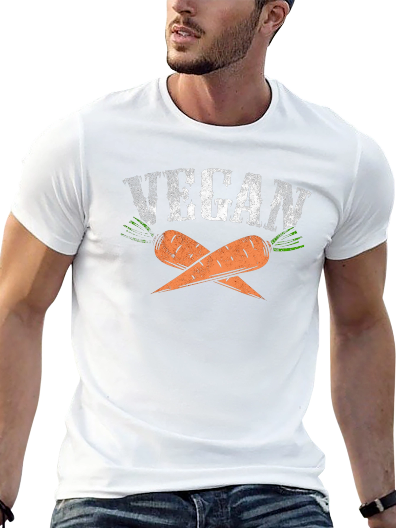 Vegan Carrot T-Shirt - Trendy Graphic Tee