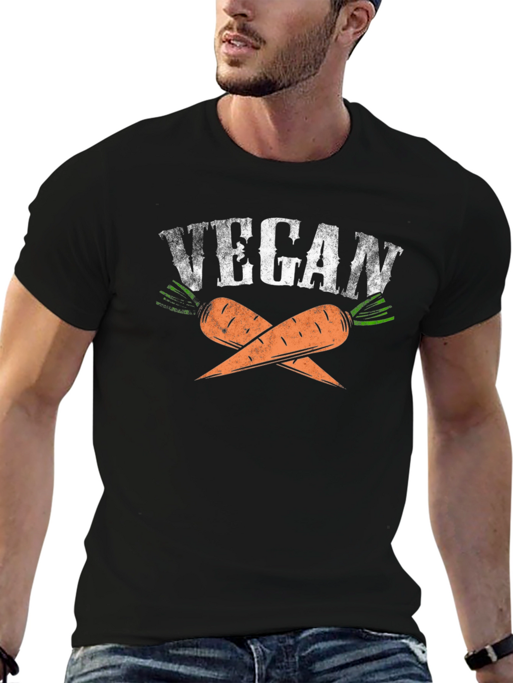 Vegan Carrot T-Shirt - Trendy Graphic Tee