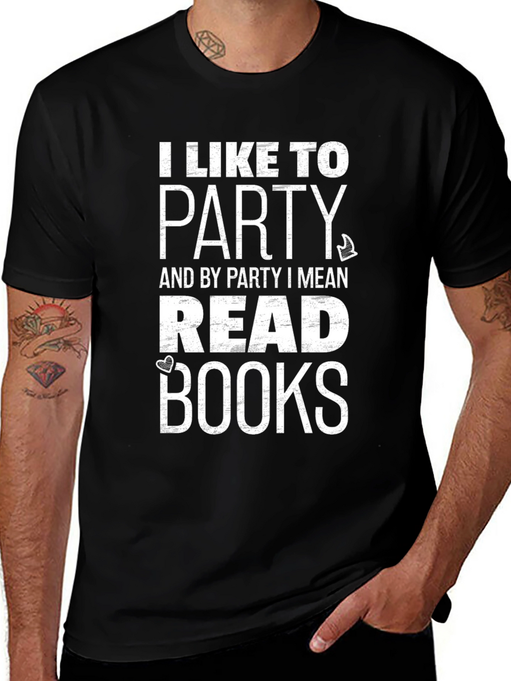 I Like to Party Read Books Graphic Tee
