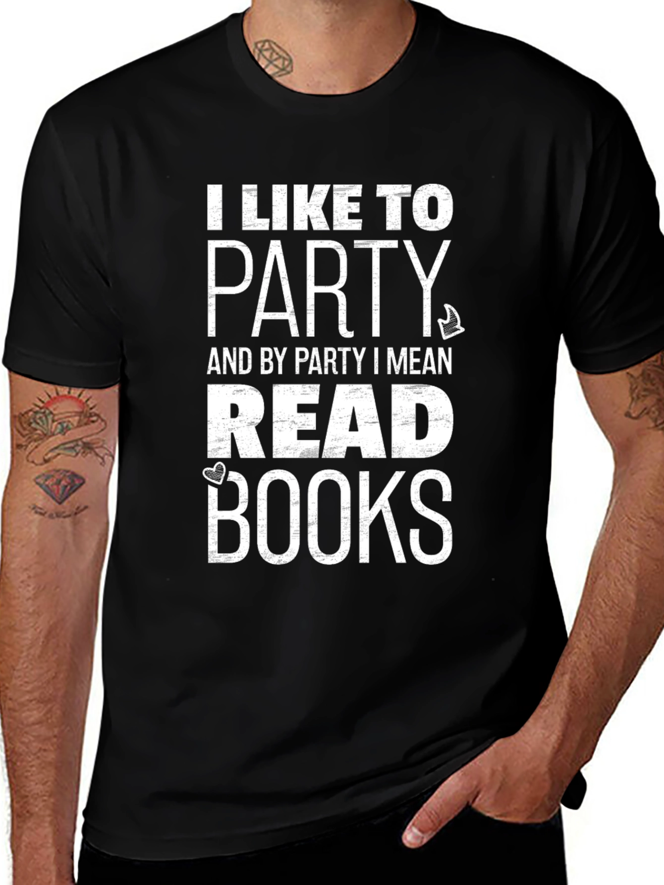 I Like to Party Read Books Graphic Tee
