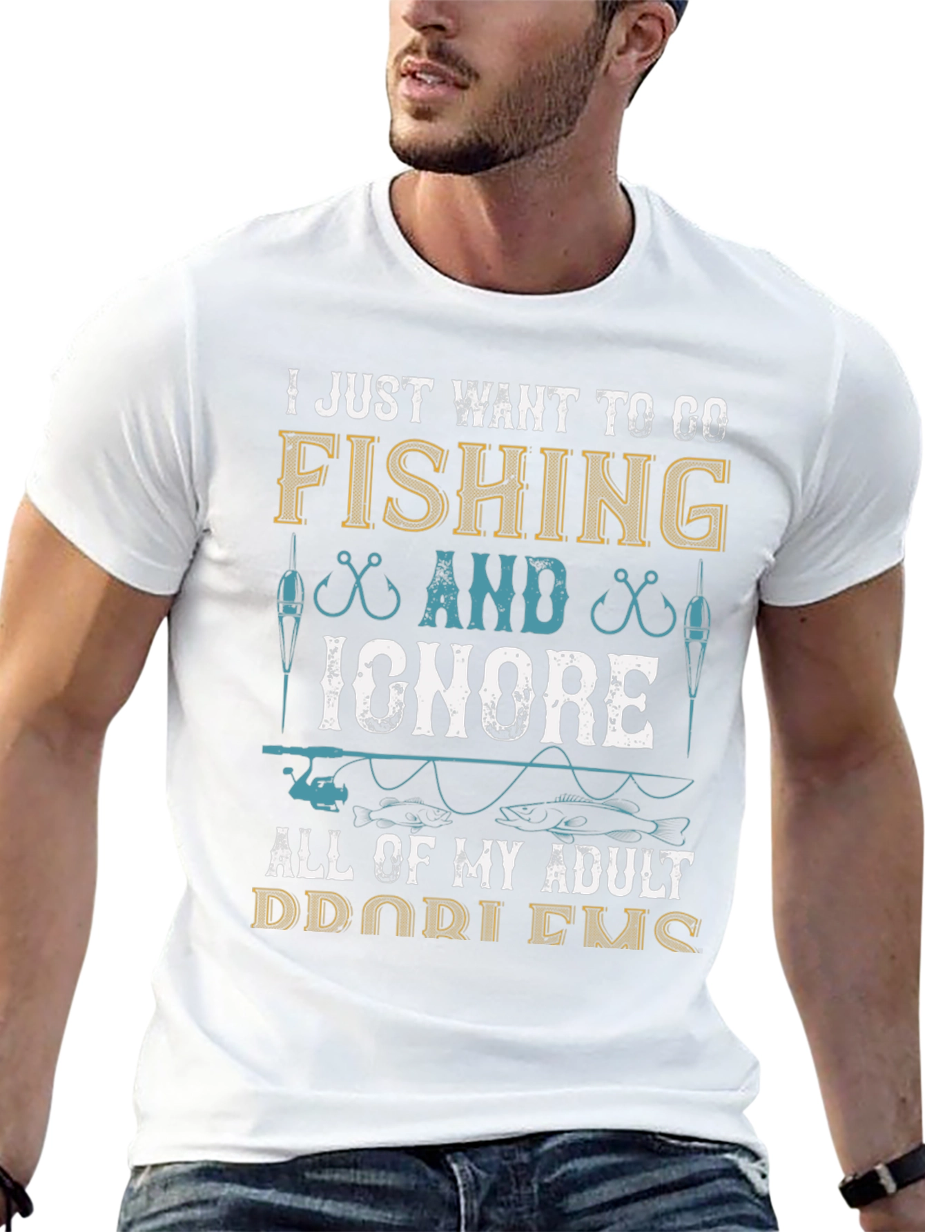 Fishing T-Shirt: Ignore Adult Problems