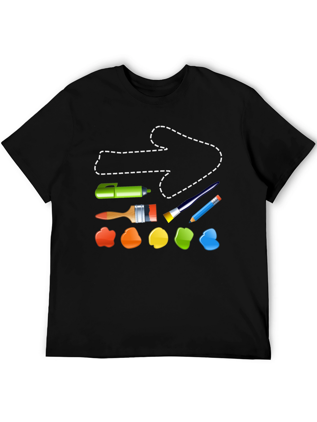 Artist Tool T-Shirt: Painting & Drawing Supplies Design