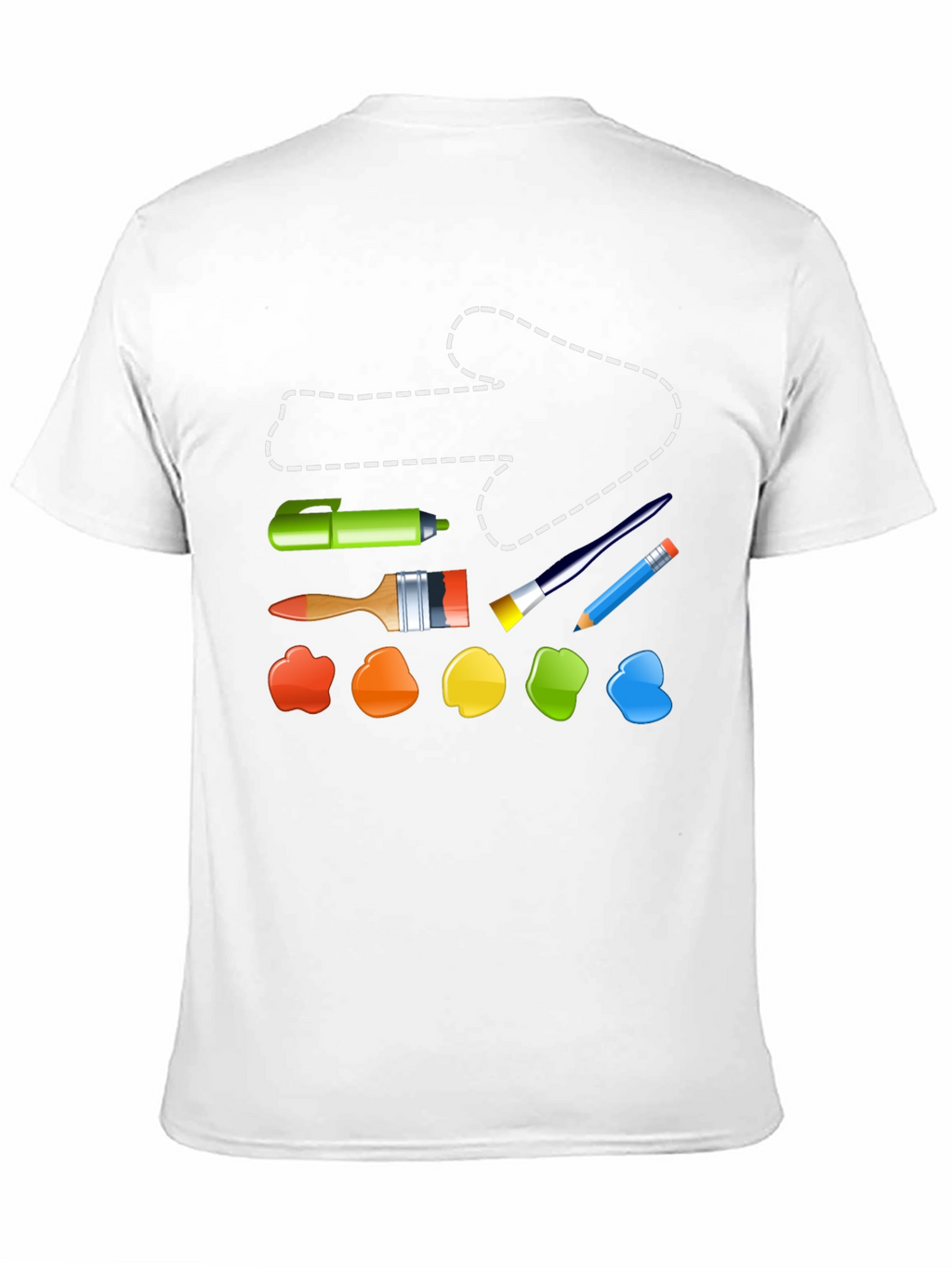 Artist Tool T-Shirt: Painting & Drawing Supplies Design