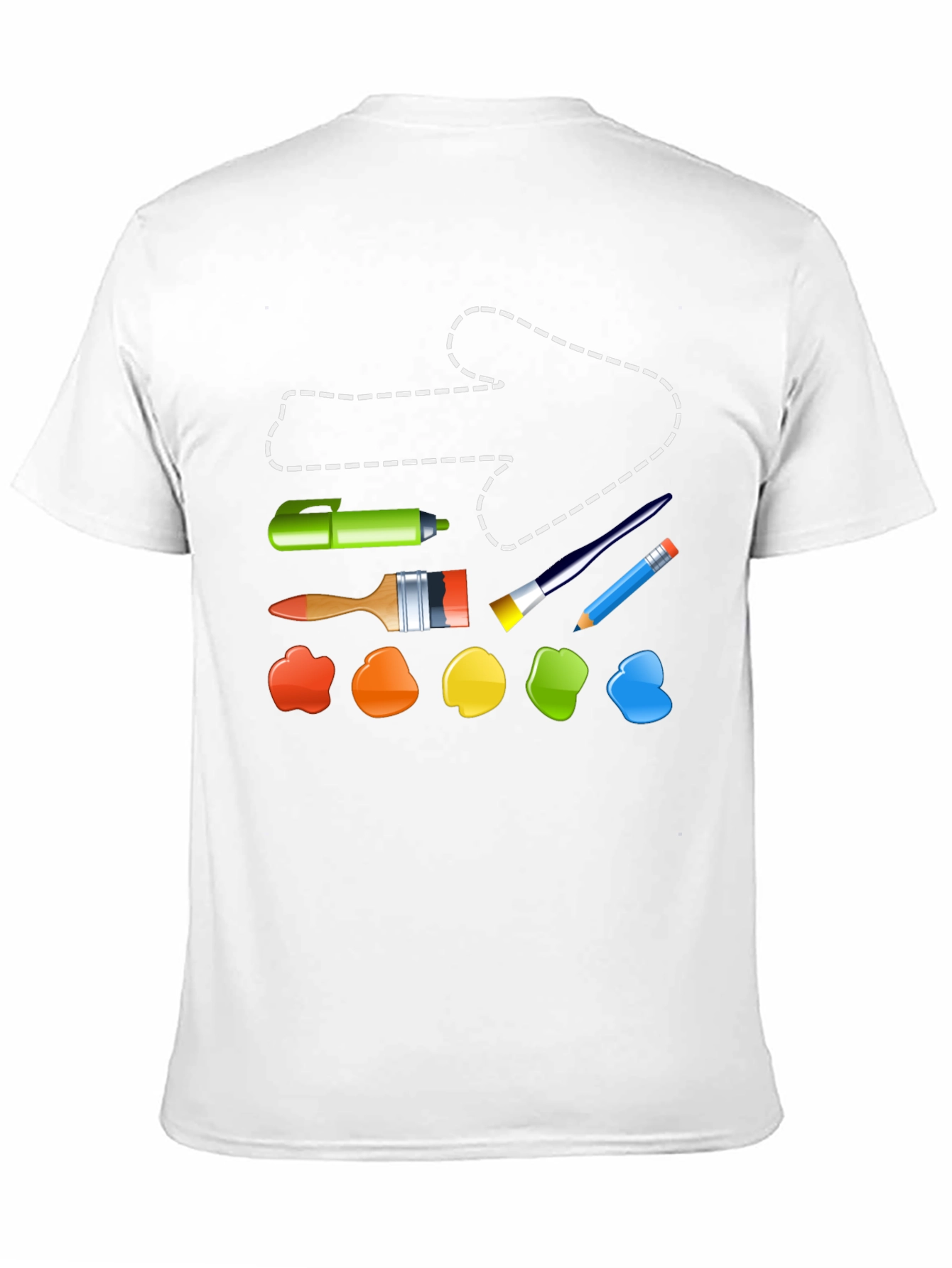 Artist Tool T-Shirt: Painting & Drawing Supplies Design
