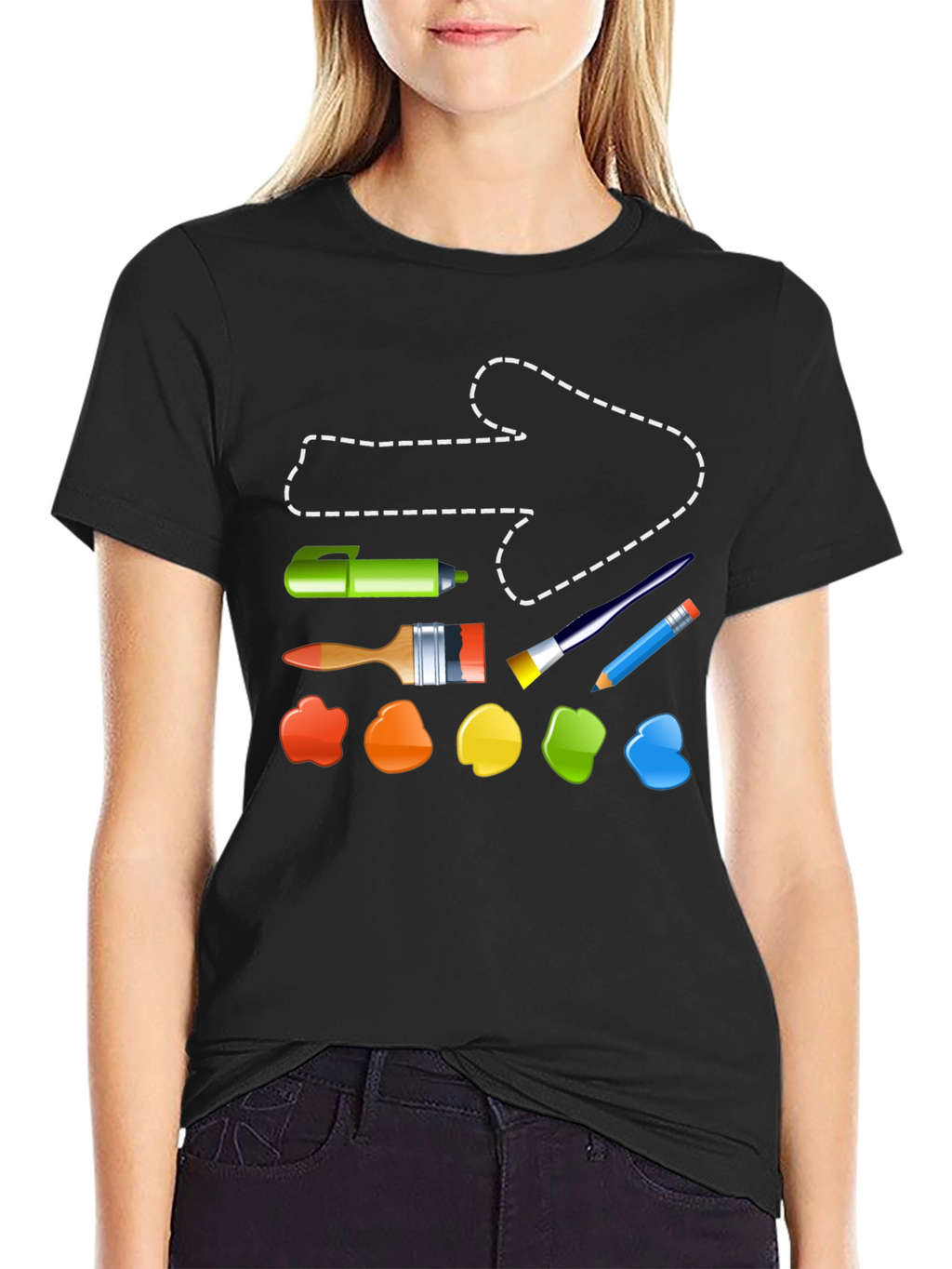 Artist Tool T-Shirt: Painting & Drawing Supplies Design