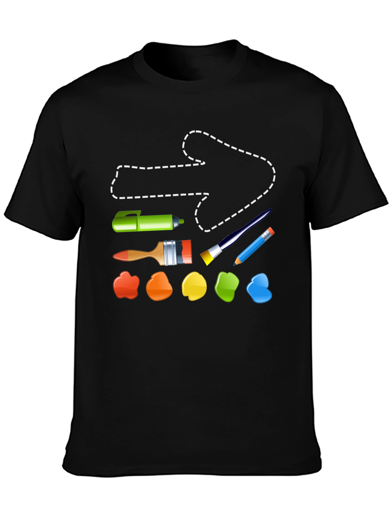 Artist Tool T-Shirt: Painting & Drawing Supplies Design