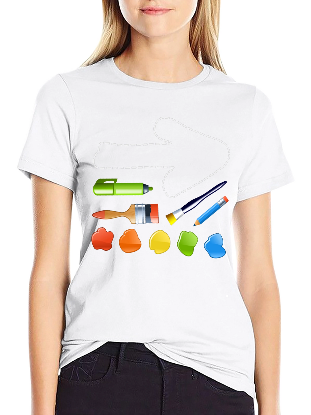 Artist Tool T-Shirt: Painting & Drawing Supplies Design
