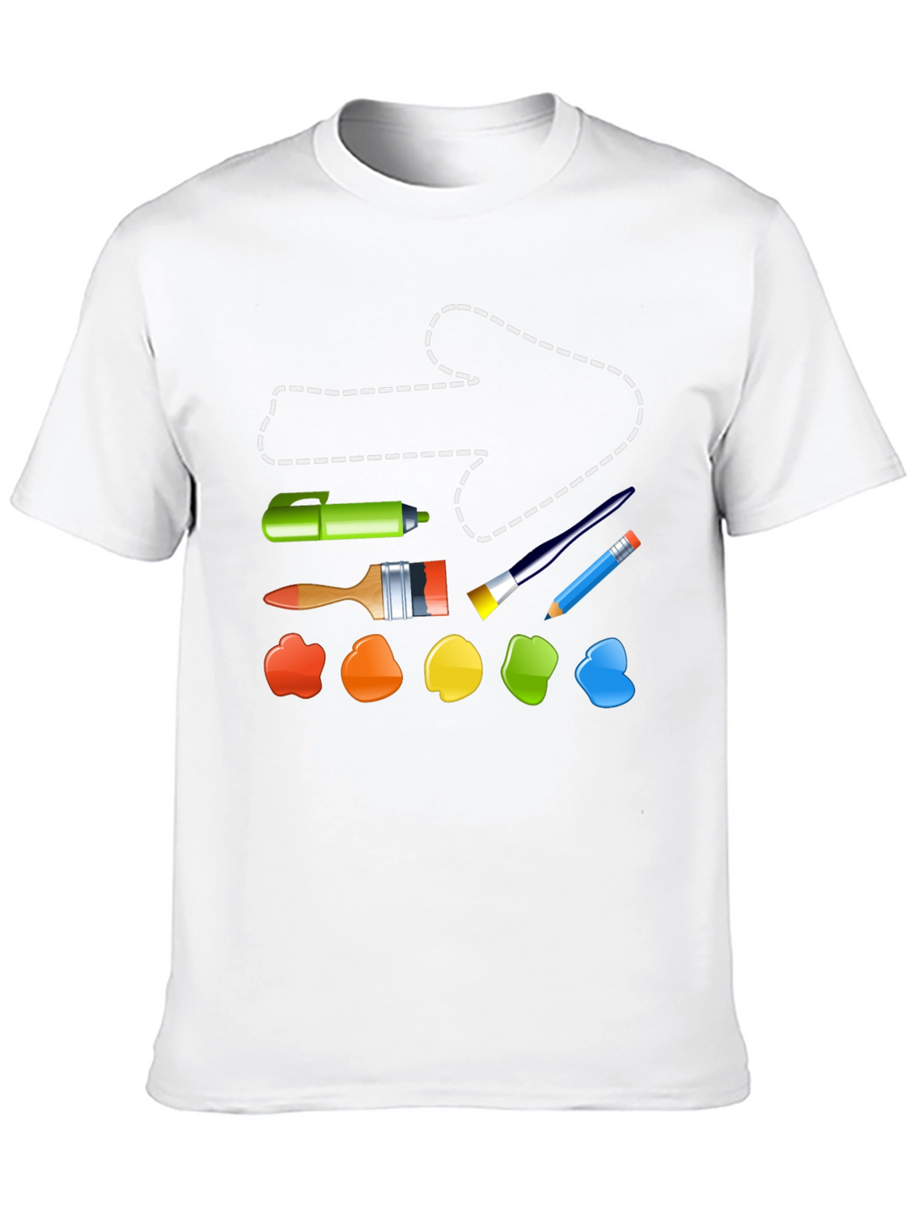 Artist Tool T-Shirt: Painting & Drawing Supplies Design