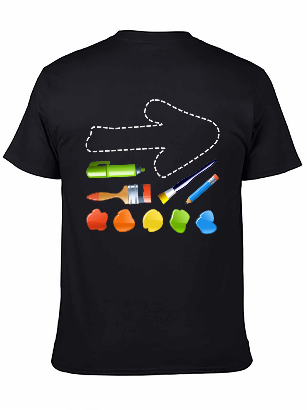 Artist Tool T-Shirt: Painting & Drawing Supplies Design