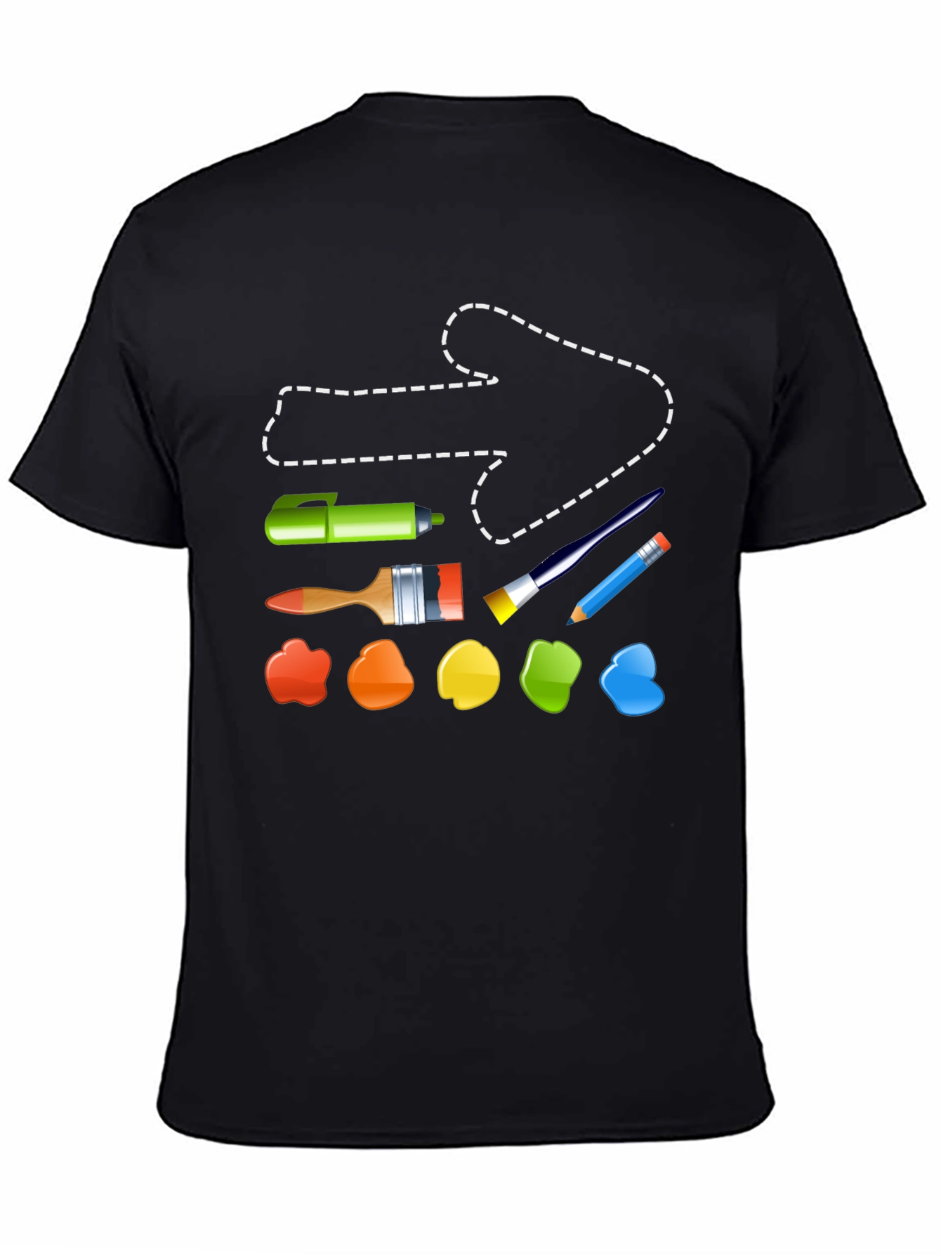 Artist Tool T-Shirt: Painting & Drawing Supplies Design