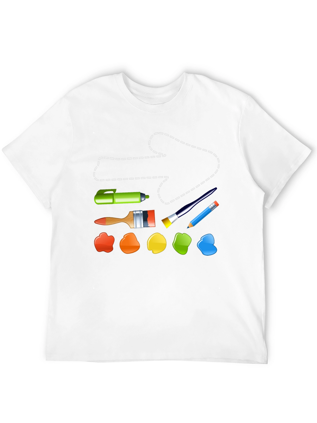 Artist Tool T-Shirt: Painting & Drawing Supplies Design