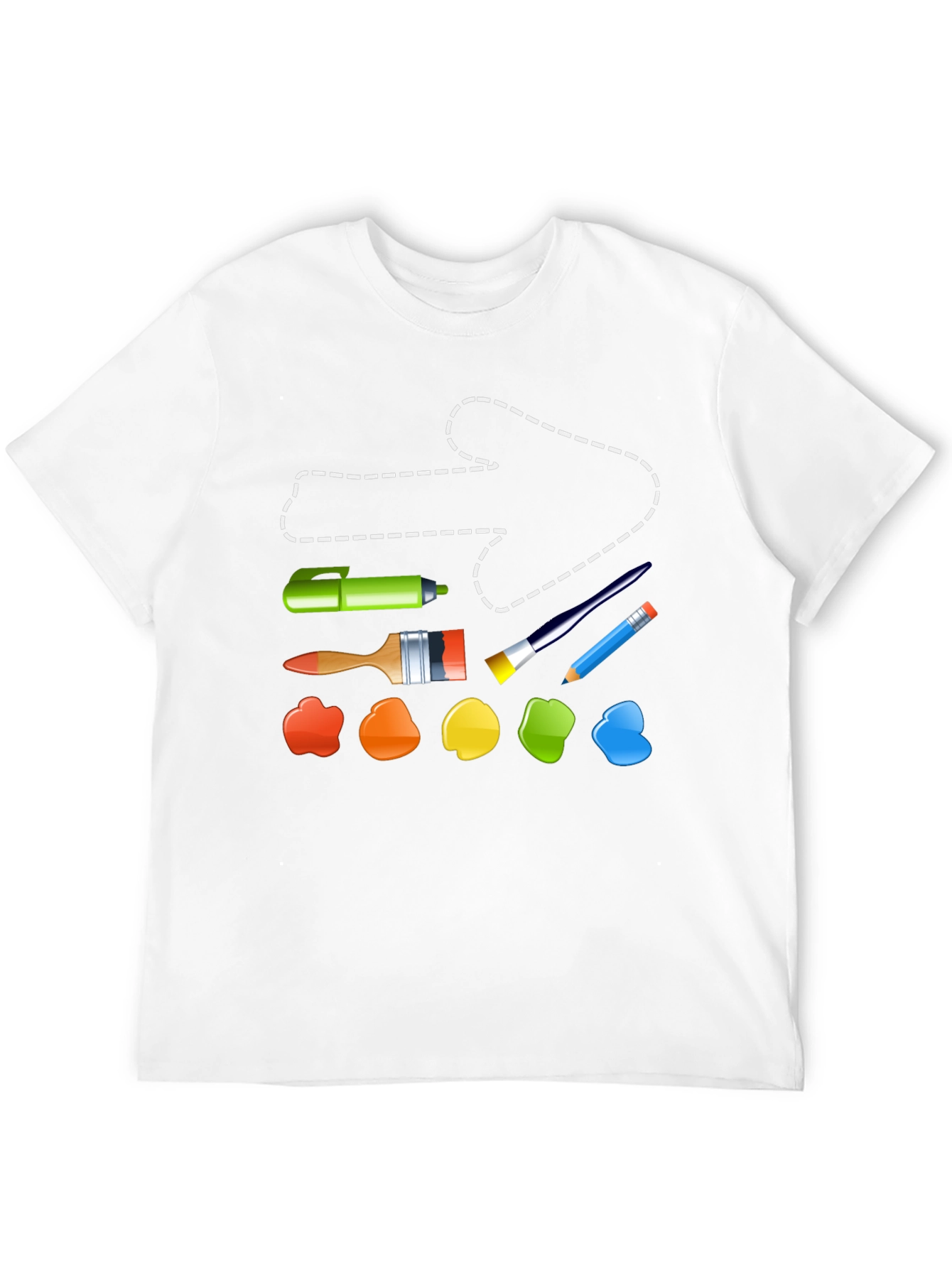 Artist Tool T-Shirt: Painting & Drawing Supplies Design