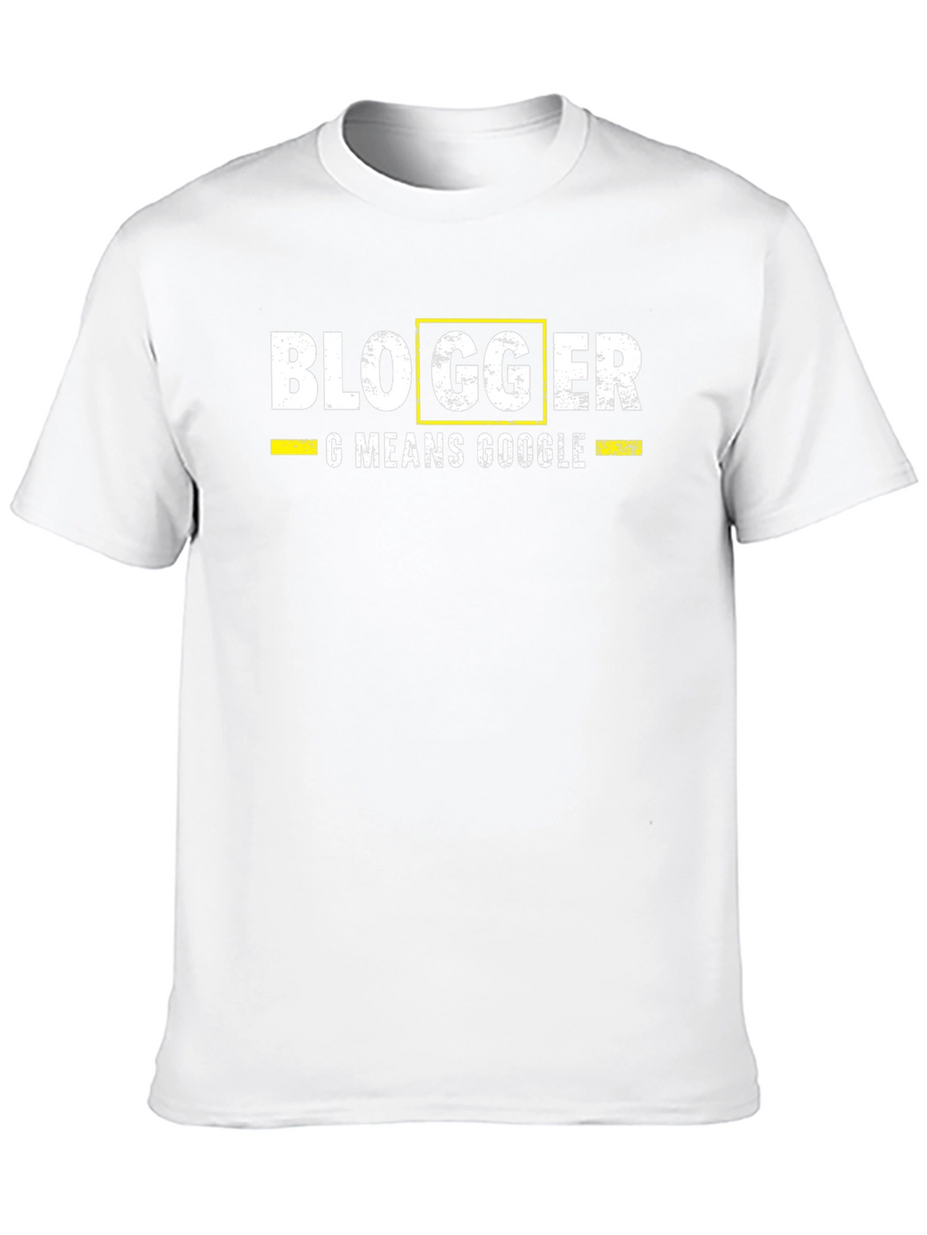 Blogger G Means Google Mens Black T-Shirt