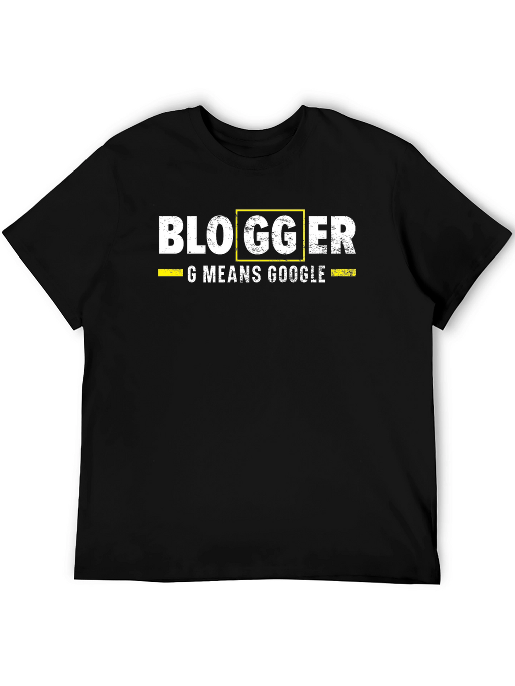 Blogger G Means Google Mens Black T-Shirt