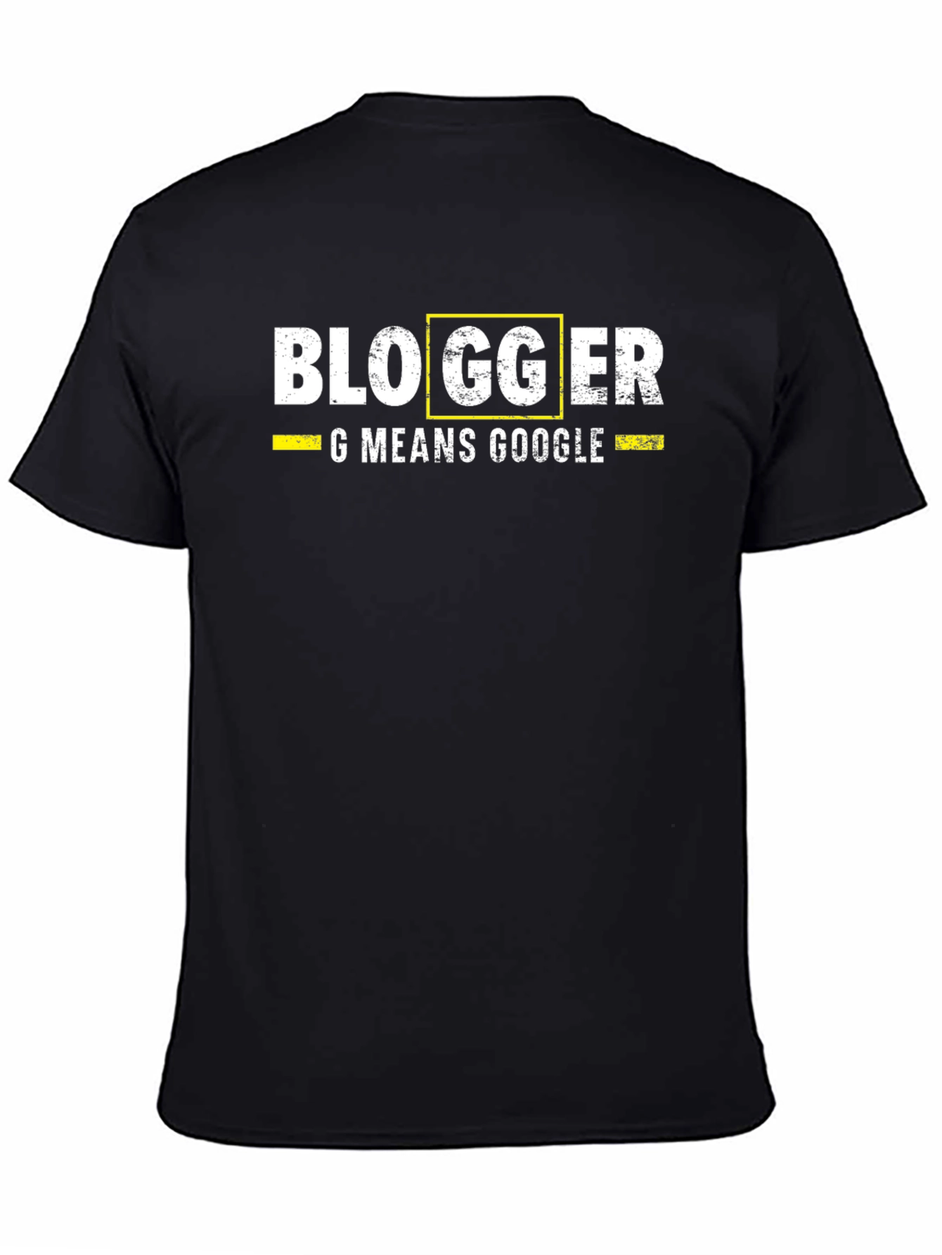 Blogger G Means Google Mens Black T-Shirt