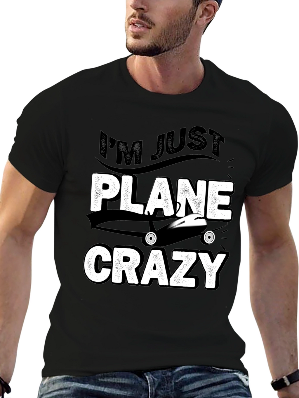 Im Just Plane Crazy T-Shirt - Aviation Lover Tee