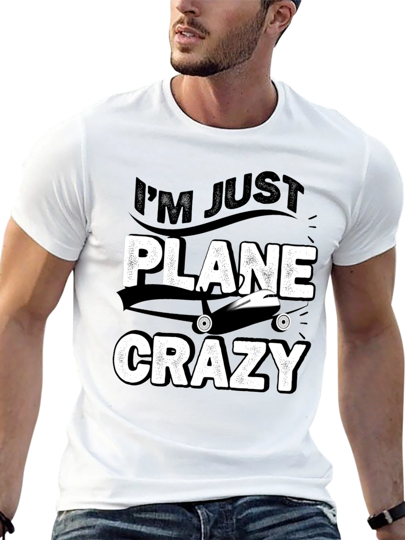 Im Just Plane Crazy T-Shirt - Aviation Lover Tee