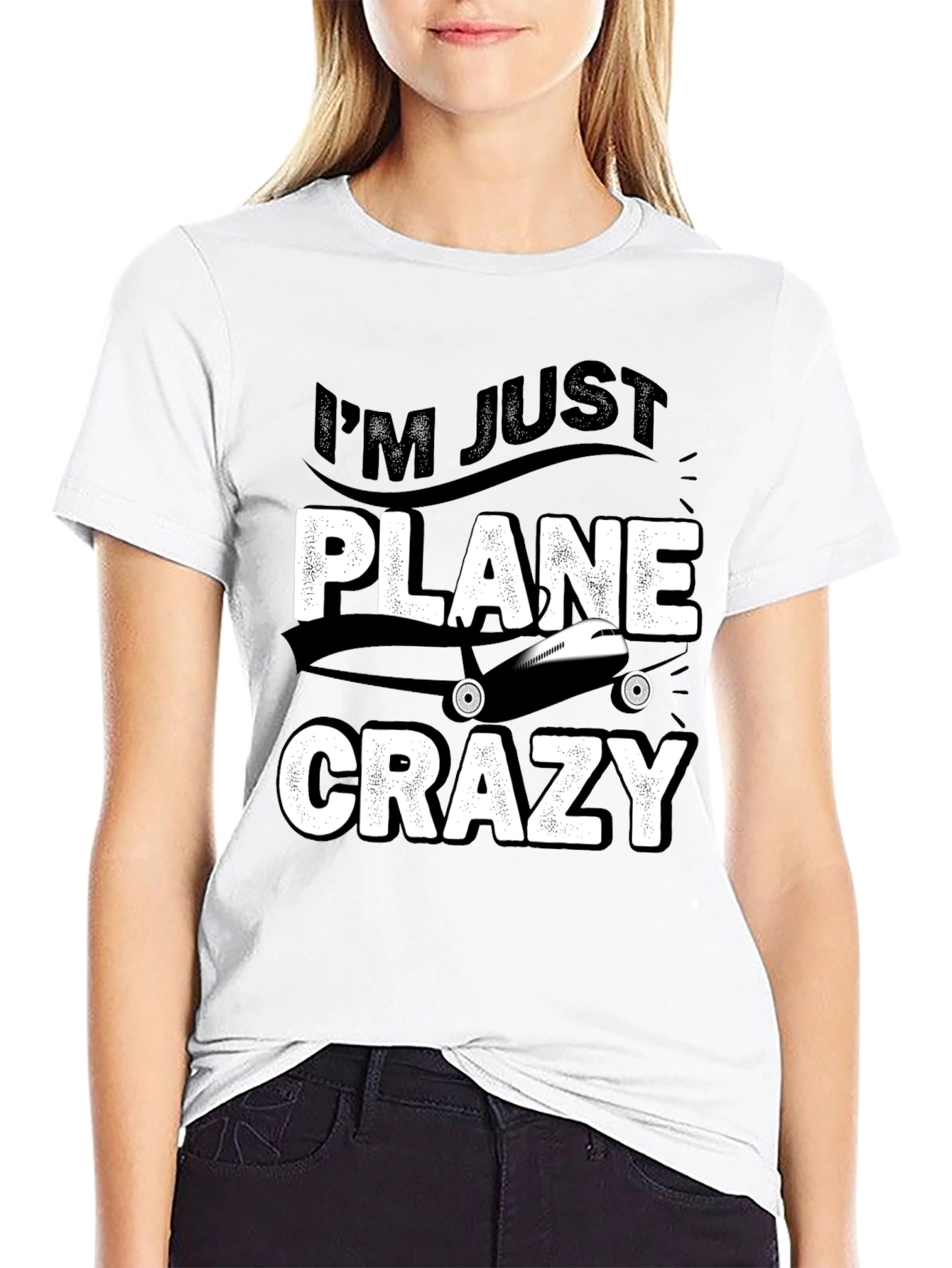 Im Just Plane Crazy T-Shirt - Aviation Lover Tee