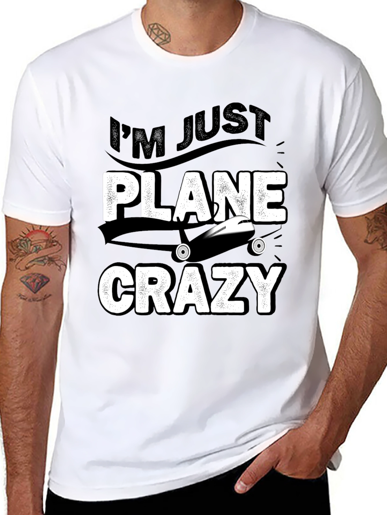 Im Just Plane Crazy T-Shirt - Aviation Lover Tee