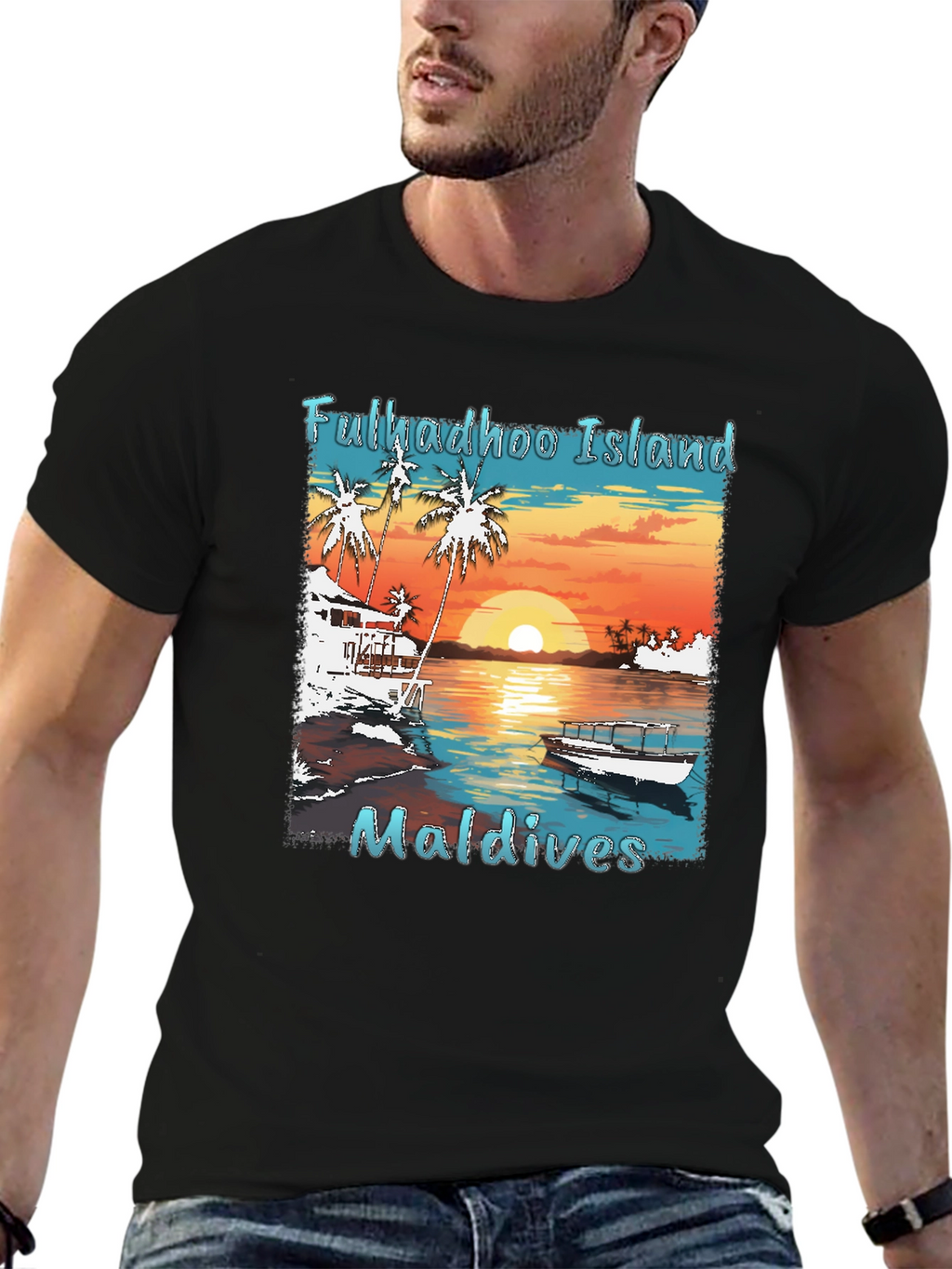 Fulkadhoo Island Maldives Graphic T-Shirt