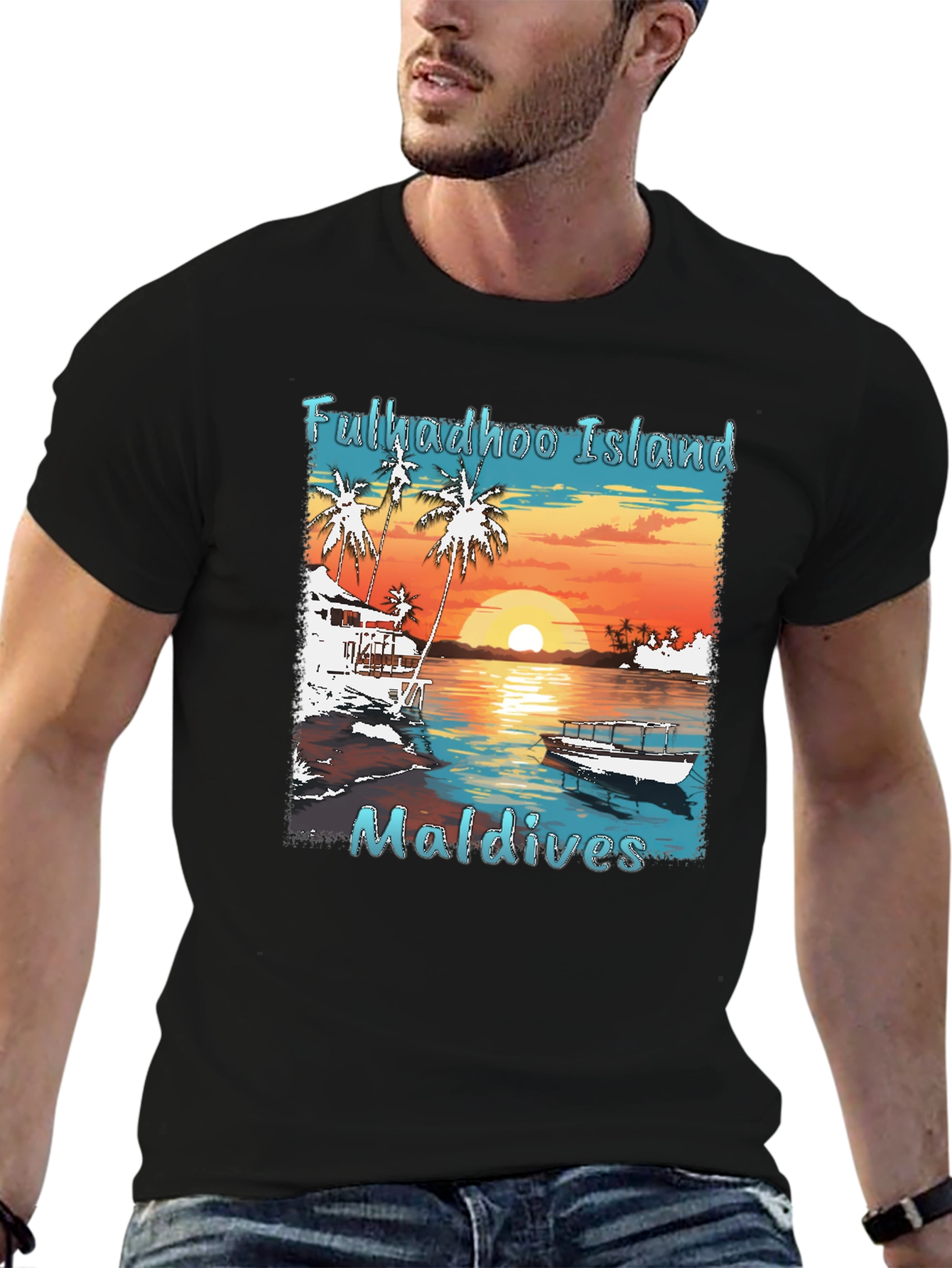 Fulkadhoo Island Maldives Graphic T-Shirt