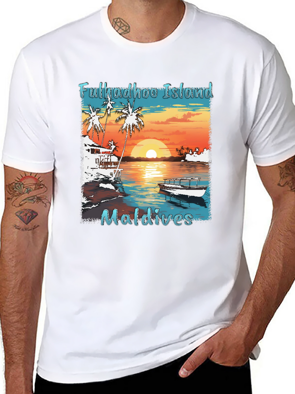 Fulkadhoo Island Maldives Graphic T-Shirt