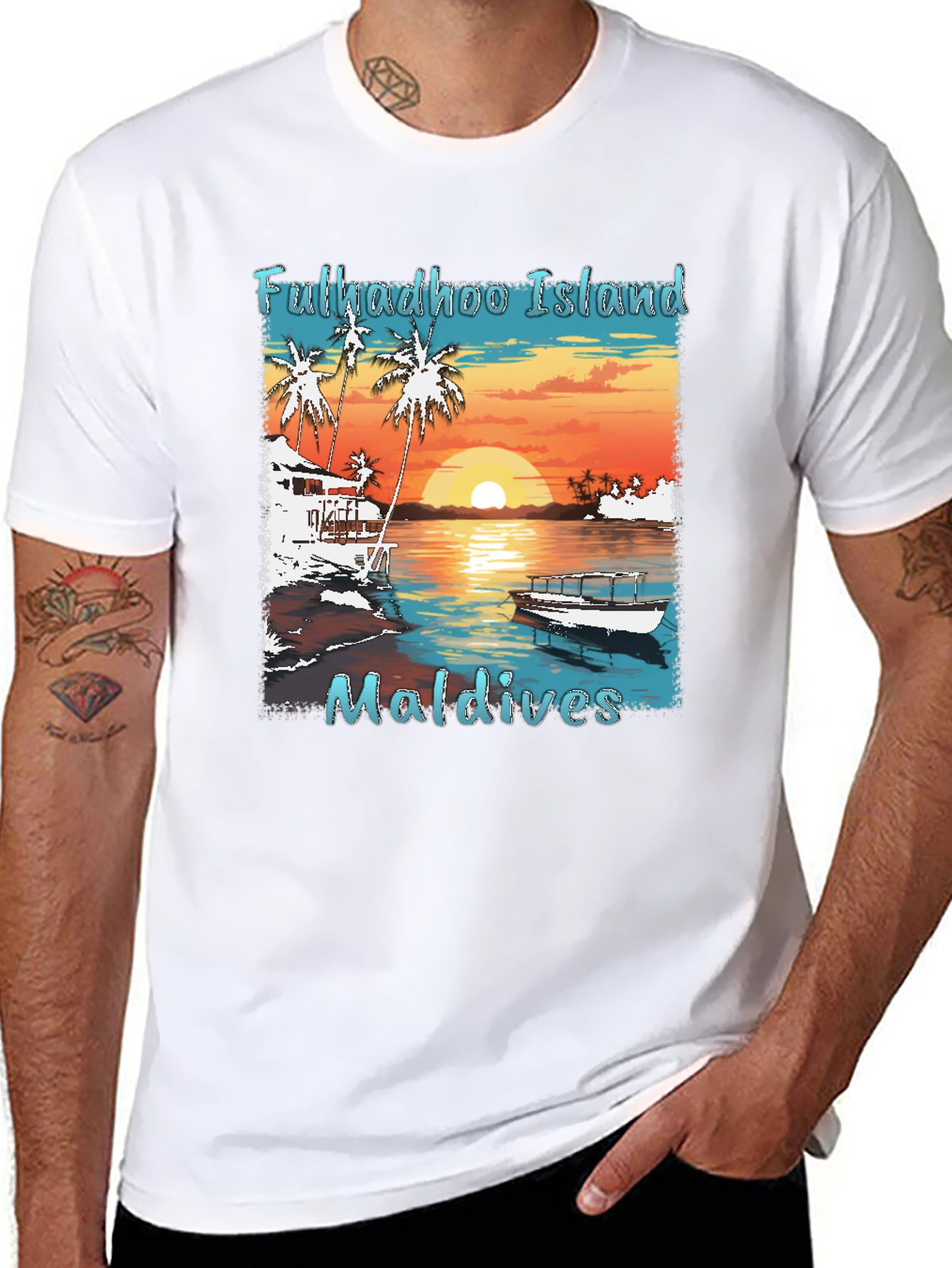 Fulkadhoo Island Maldives Graphic T-Shirt