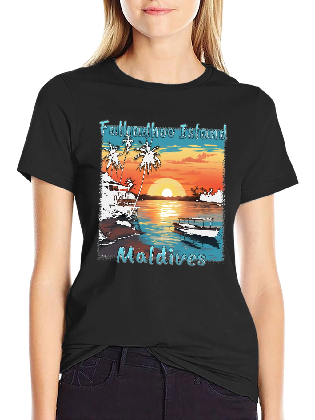 Fulkadhoo Island Maldives Graphic T-Shirt