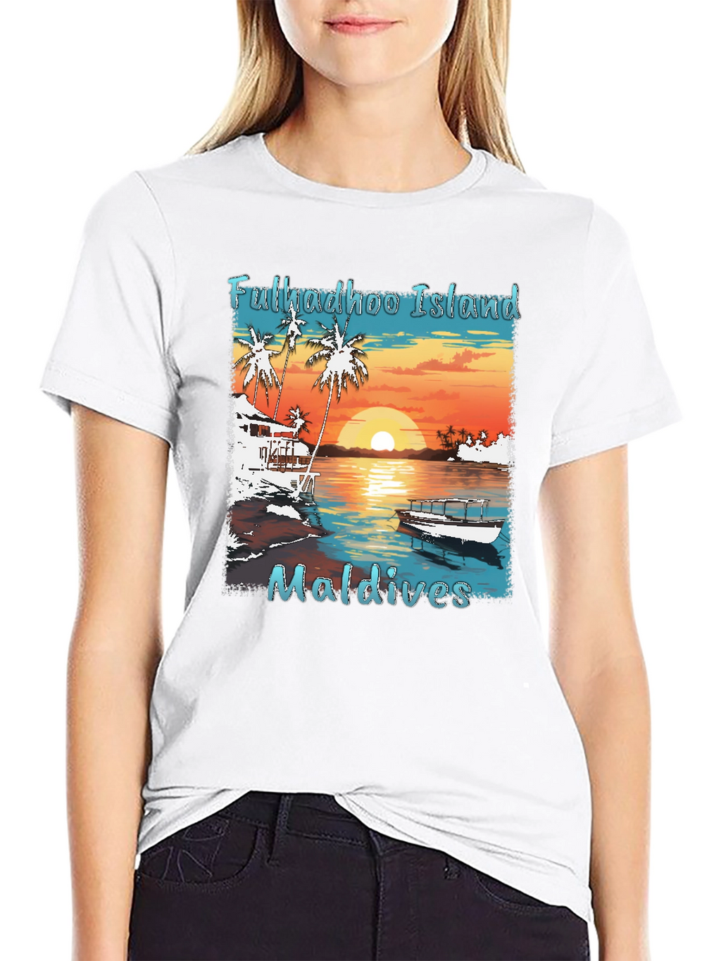 Fulkadhoo Island Maldives Graphic T-Shirt