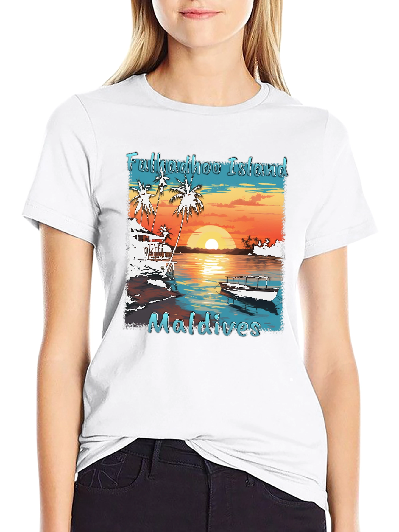 Fulkadhoo Island Maldives Graphic T-Shirt