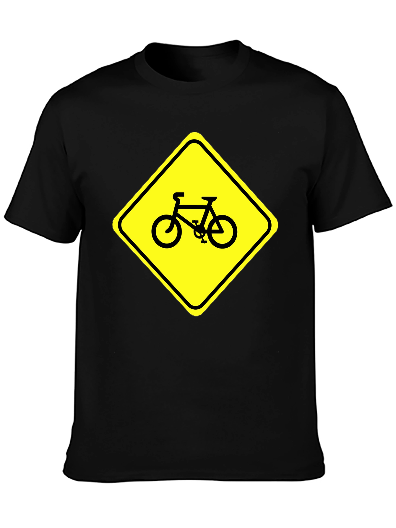 Bike Sign T-Shirt - Ride with Caution!