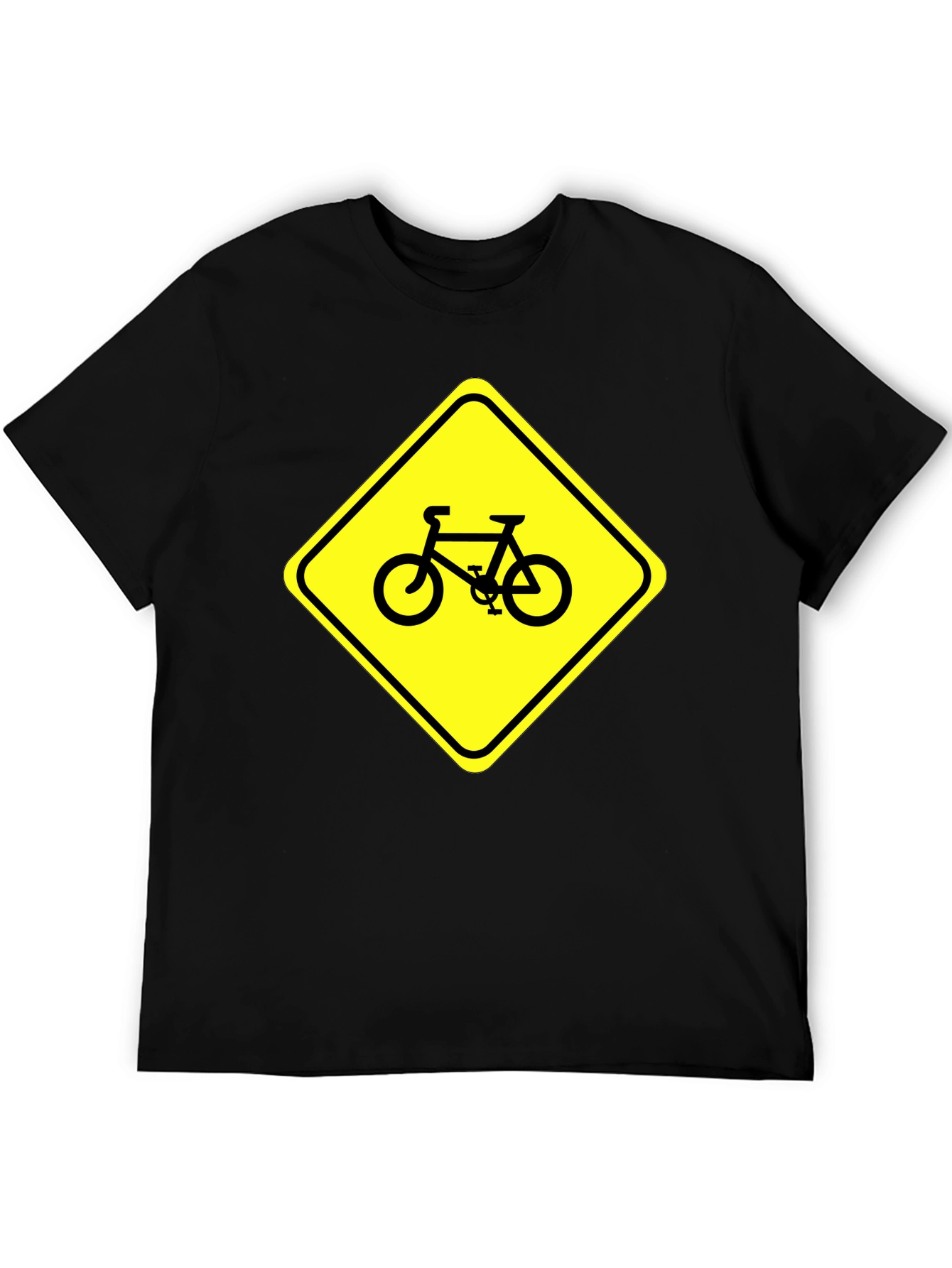 Bike Sign T-Shirt - Ride with Caution!