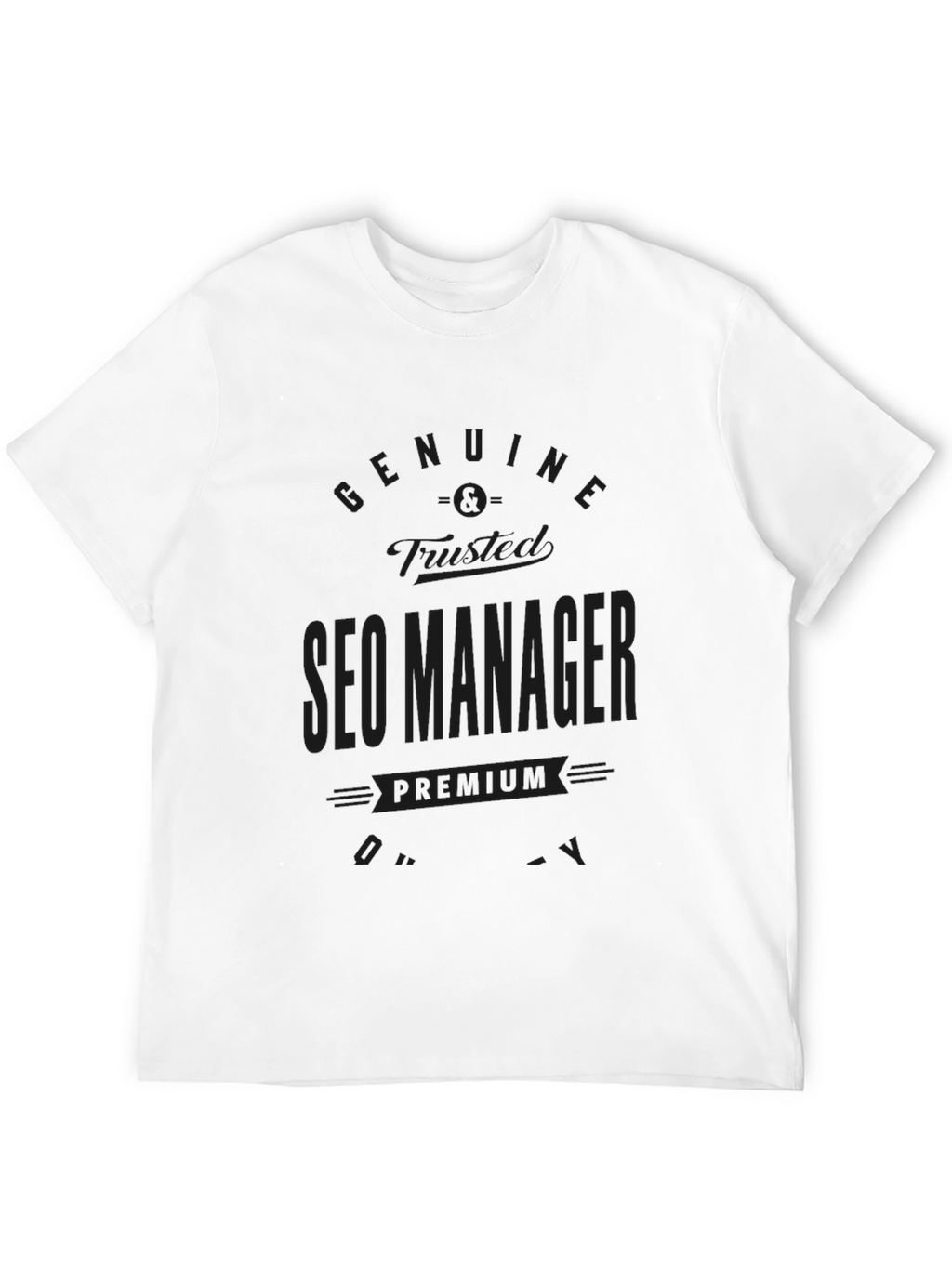 SEO Manager Premium Quality Black T-Shirt