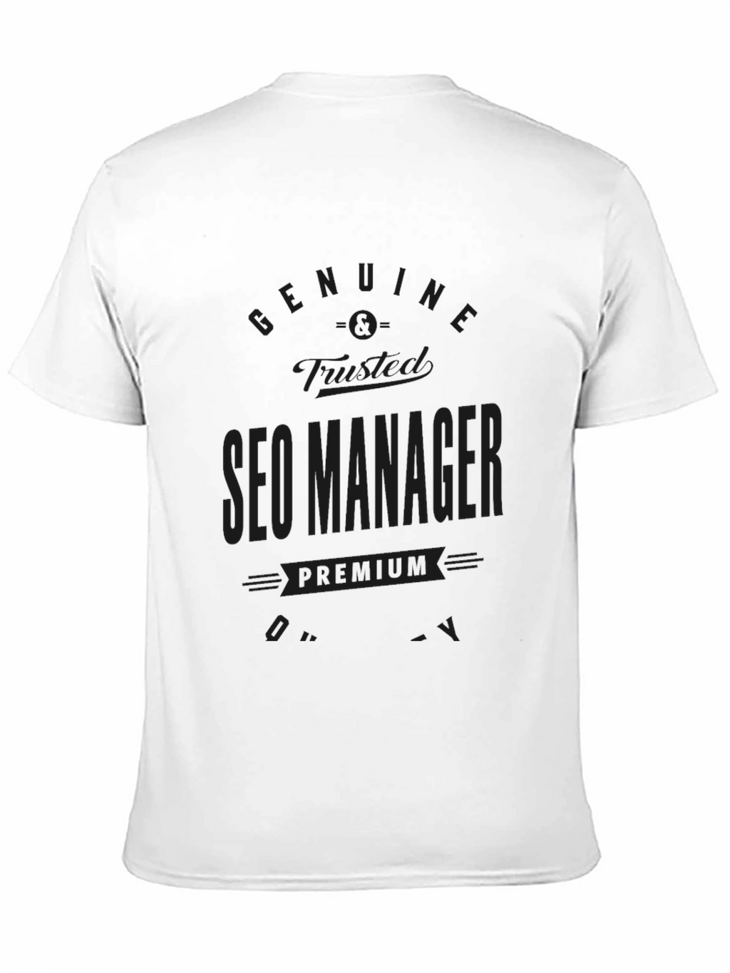 SEO Manager Premium Quality Black T-Shirt