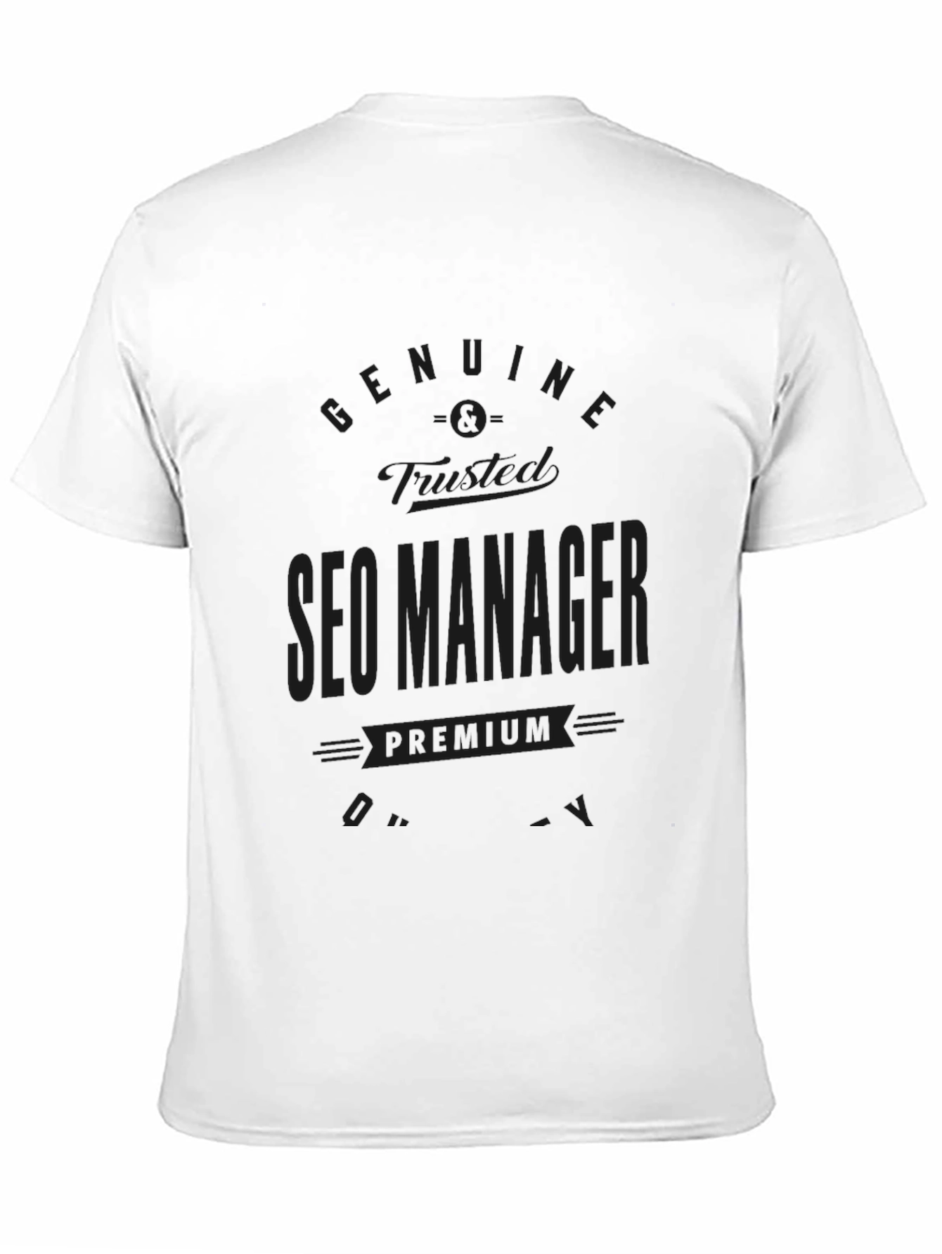 SEO Manager Premium Quality Black T-Shirt
