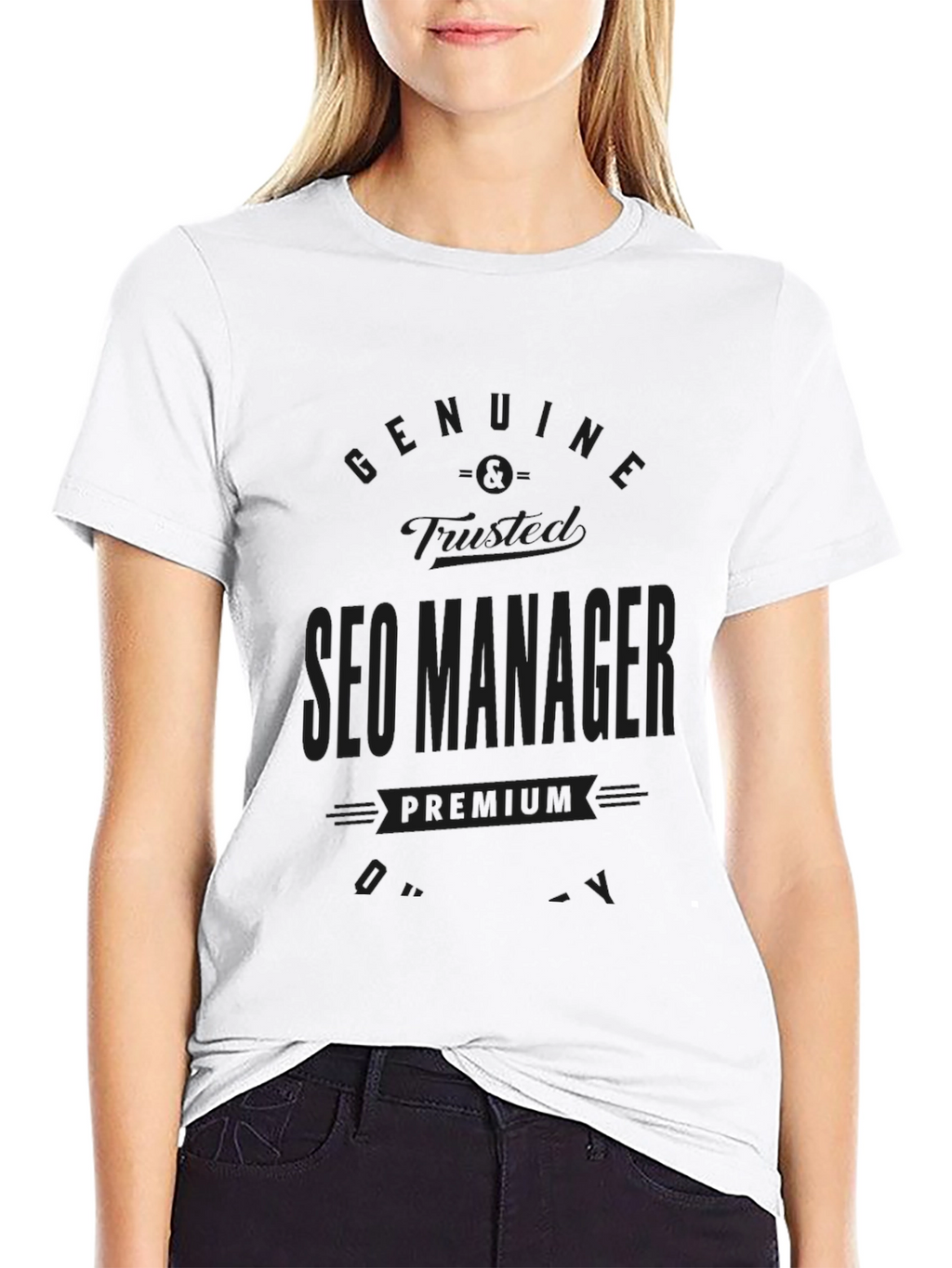 SEO Manager Premium Quality Black T-Shirt